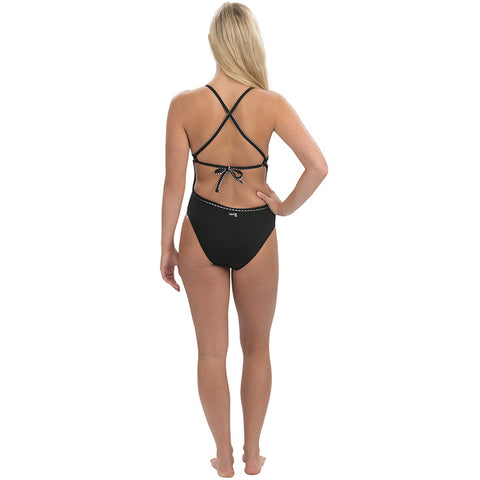 Ladies Shiny Short Sleeve Swimwear One Piece Back Zipper Bodysuit Beach  Fitness