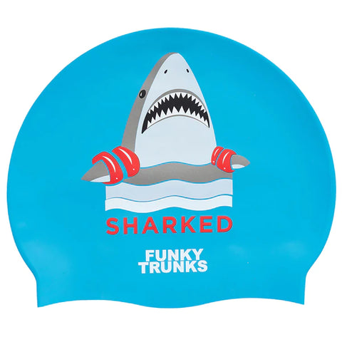 Funky Trunks - Silicone Swimming Cap Sharked