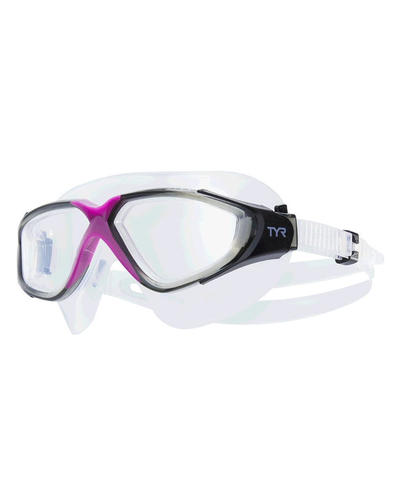 TYR - Goggles Rouge Adult Swim Mask Women's Fit  Clear/Purple