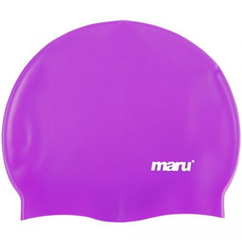 Maru - Silicone Swim Cap Purple