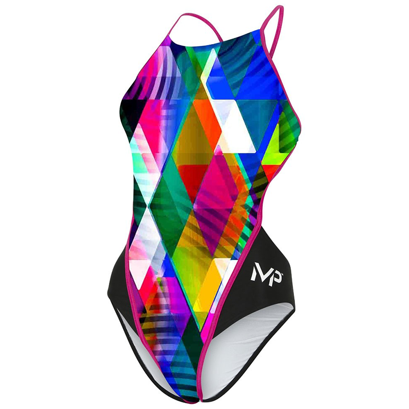 Michael Phelps - Womens  Zuglo Open Back L Multicolour Black