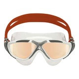 Aquasphere - Goggles Vista Swim Mask White, Grey, Red with Iridescent Mirrored Lens