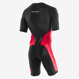 Orca - Mens Trisuit Core Short Sleeve Race Suit Black/Orange