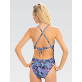 Dolfin - Womens Uglies Revibe Print Tie Back One-Piece Swimsuit Rainforest