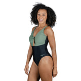 Zoggs - Womens Swimsuit Tallows Tie Front Scoopback