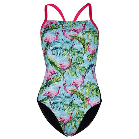 Phelps - Womens Flamingo Tie Back Swimsuit