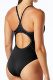 TYR - Womens Swimsuit Solid Durafast DIAMONDFIT Black