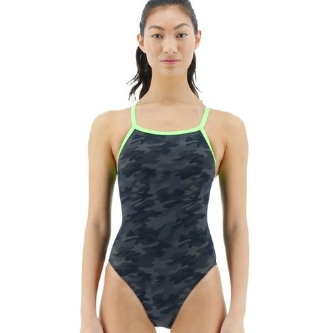 TYE - Women's Swimsuit Blackout Camo Green