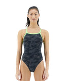 TYR - Womens Swimsuit Blackout Camo Black/Green